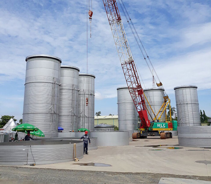 Industrial storage tank